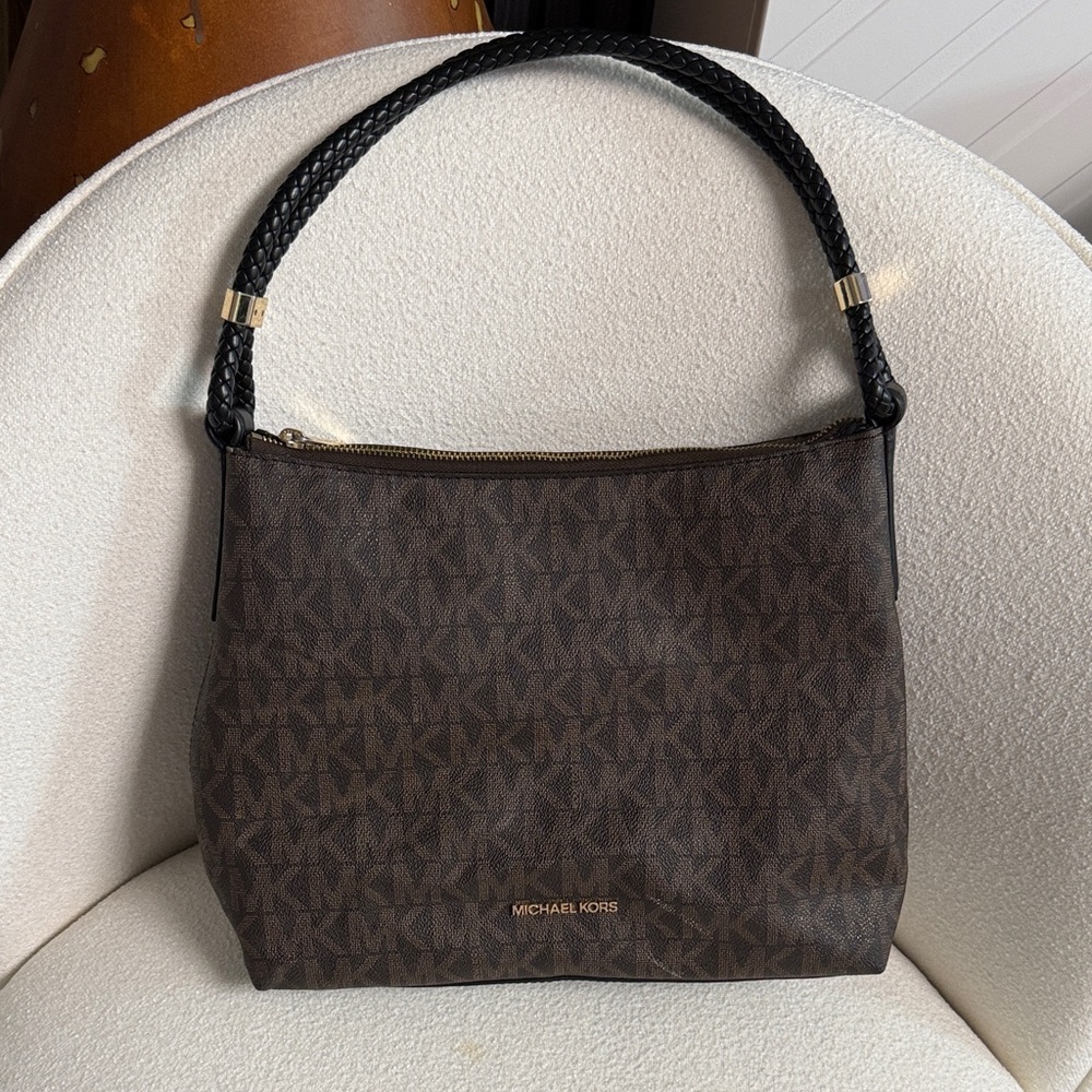 Michael Kors Dark Brown Signature Shoulder Bag